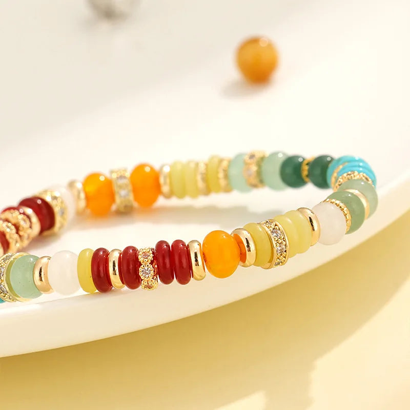 Multi-Gem Rainbow Bracelet